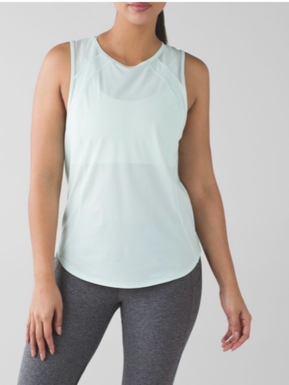 Lululemon Sculpt Tank Top - Size 2 - Light Blue - sea mist